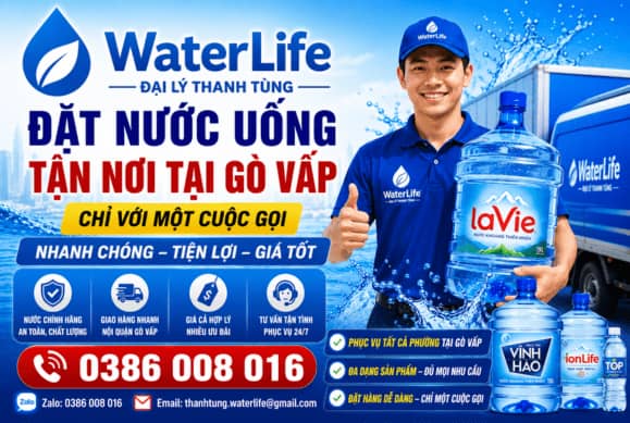 Đặt Nước Uống Tận Nơi Tại Gò Vấp Chỉ Với Một Cuộc Gọi |  Nhanh Chóng, Tiện Lợi, Giá Tốt